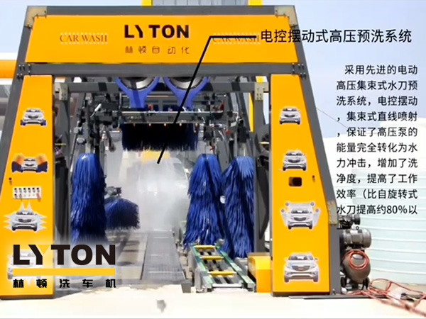 林頓電腦洗車機(jī)電控擺動式高壓預(yù)洗系統(tǒng)——電動高壓集束式水刀預(yù)洗系統(tǒng)、電動擺動、集束式直線噴射